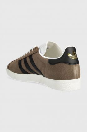 adidas Originals sneakers din piele întoarsă Gazelle culoarea maro, ID3190