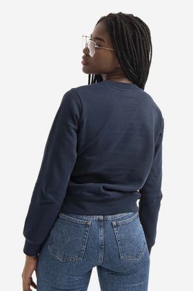 A.P.C. hanorac de bumbac Sweat Tina femei, culoarea bleumarin, cu imprimeu COEBH.F27561-MARINE