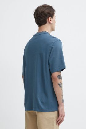 Abercrombie & Fitch tricou din bumbac barbati, culoarea turcoaz, cu imprimeu