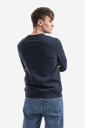 A.P.C. hanorac de bumbac Sweat Rufus bărbați, culoarea bleumarin, cu imprimeu COEBH.H27500-MARINE