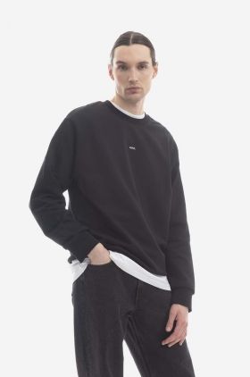 A.P.C. hanorac de bumbac Sweat Steve bărbați, culoarea negru, cu imprimeu COEIP.H27621-BLACK