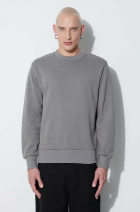 A.P.C. hanorac de bumbac Sweat Duck bărbați, culoarea gri, uni COGAW.M27771-KHAKI