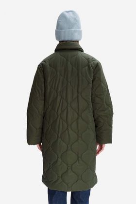 A.P.C. geacă Manteau Sarah femei, culoarea verde, de tranziție COEZV.F01502-MILITARYKH