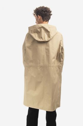 A.P.C. hanorac Parka Yael bărbați, culoarea bej, de tranziție COEGJ.H30178-BEIGE