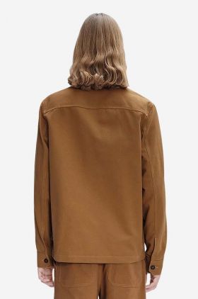 A.P.C. geacă bărbați, culoarea maro, de tranziție COGBJ.H02800-CARAMEL