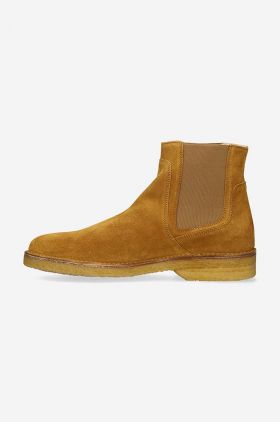 A.P.C. botine din piele întoarsă Boots Theodore bărbați, culoarea maro PXBSK.H54252-CARAMEL