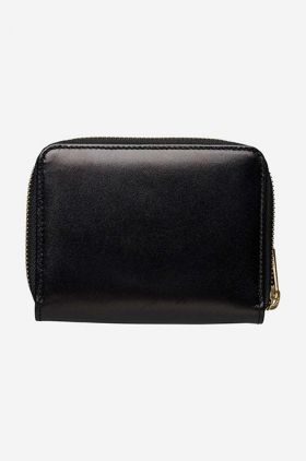 A.P.C. portofel de piele culoarea negru PXAWV.F63029-BLACK