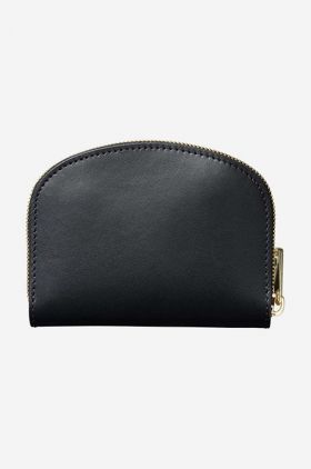 A.P.C. portofel de piele culoarea negru PXAWV.F63219-BLACK