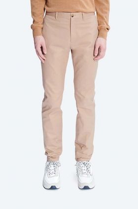 A.P.C. pantaloni de bumbac Chino Classique COZBA.H08119-BEIGE