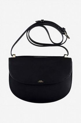 A.P.C. poșetă Sac Geneve PXAWV-F61161 BLACK culoarea negru