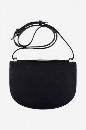 A.P.C. poșetă Sac Geneve PXAWV-F61161 BLACK culoarea negru