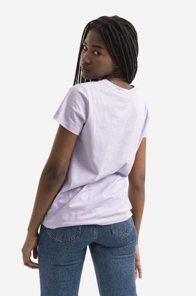 A.P.C. tricou din bumbac Item F culoarea violet COEOP.F26012-WHITE