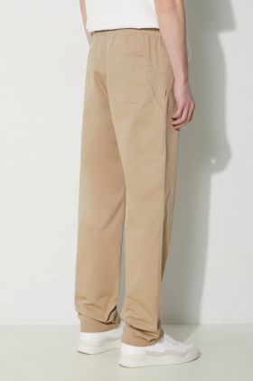 A.P.C. pantaloni de bumbac Pantalon Chuck culoarea bej, drept, COGEW.H08408.BAA