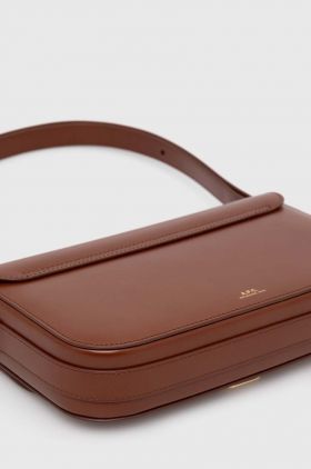 A.P.C. poșetă de piele Sac Grace Baguette culoarea maro, PXBMW.F61615.CAD