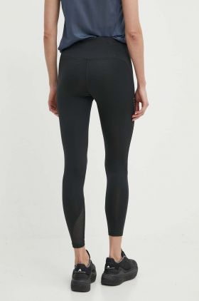 Reebok leggins de alergare culoarea negru, neted, 100075408