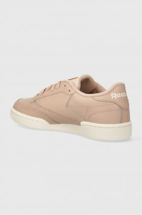 Reebok Classic sneakers din piele Club C 85 culoarea roz, 100074236