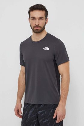 The North Face tricou sport culoarea gri, modelator, NF0A825OMN81