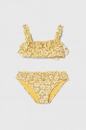 zippy costum de baie pentru copii din două piese culoarea galben