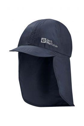 Jack Wolfskin șapcă de baseball pentru copii CANYON culoarea albastru marin, neted