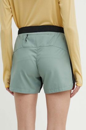 adidas TERREX pantaloni scurti sport femei, culoarea verde, modelator, medium waist, IP4862