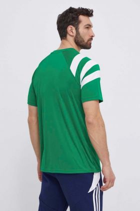 adidas Performance tricou de antrenament Fortore 23 culoarea verde, cu imprimeu, IT5655