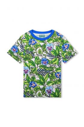 Kenzo Kids tricou de bumbac pentru copii culoarea turcoaz, modelator