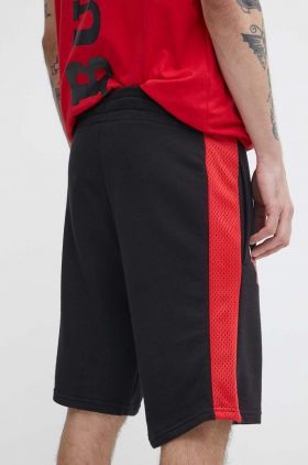 New Era pantaloni scurti barbati, culoarea negru, CHICAGO BULLS