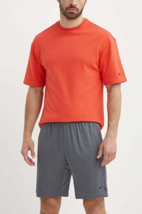 Reebok pantaloni scurți de antrenament Identity Training culoarea gri, 100068193