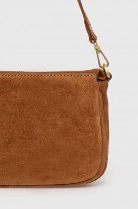 Pepe Jeans poseta de piele WEST ANGIE culoarea maro, PL031534
