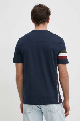 Aeronautica Militare tricou din bumbac barbati, culoarea albastru marin, cu imprimeu, TS2230J592