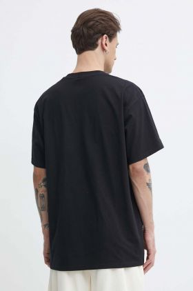 Dickies tricou din bumbac TIMBERVILLE TEE SS barbati, culoarea negru, cu imprimeu, DK0A4YR3