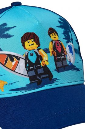 Lego șapcă din bumbac pentru copii culoarea albastru marin, cu imprimeu