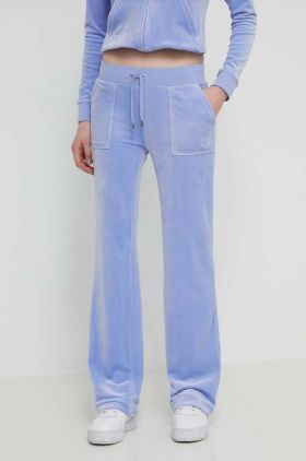 Juicy Couture pantaloni de trening din velur cu imprimeu