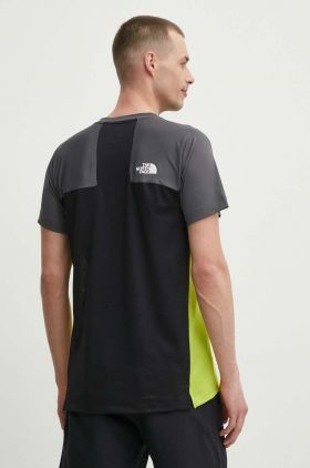 The North Face tricou sport culoarea verde, modelator, NF0A87TYWIP1