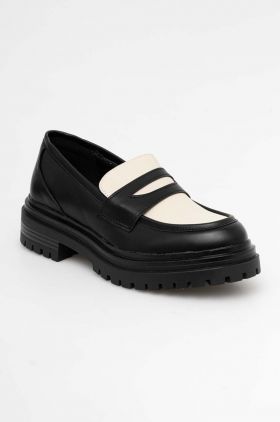 Answear Lab mocasini femei, culoarea negru, cu toc plat