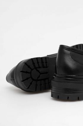 Answear Lab mocasini femei, culoarea negru, cu toc plat