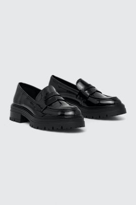 Answear Lab mocasini femei, culoarea negru, cu toc plat