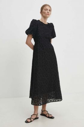 Answear Lab rochie culoarea negru, maxi, evazati