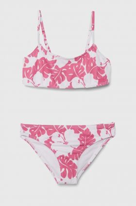Roxy costum de baie pentru copii din două piese TOTALLY ICONIC culoarea roz