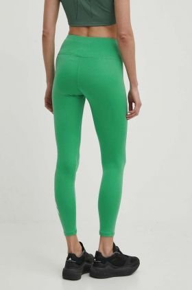 Reebok leggins de antrenament Identity Training culoarea verde, cu imprimeu, 100076226