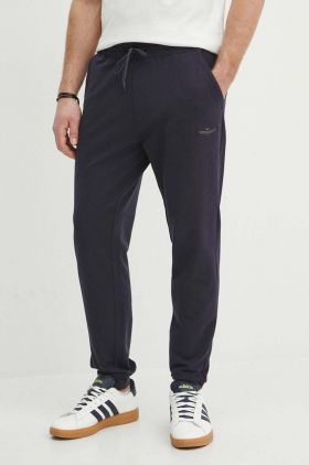 Aeronautica Militare pantaloni de trening culoarea albastru marin, cu imprimeu, PF872F459