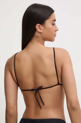 Chantelle sutien de baie culoarea negru, cupa usor rigidizata