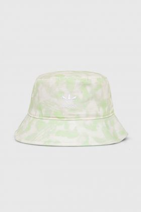 adidas Originals palarie din bumbac culoarea verde, bumbac