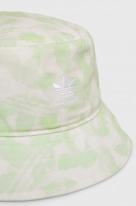 adidas Originals palarie din bumbac culoarea verde, bumbac