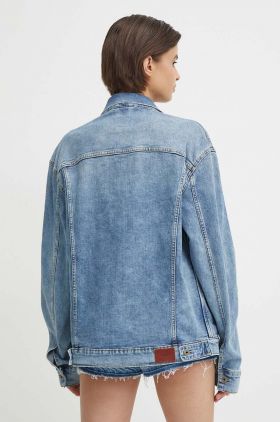 Pepe Jeans geaca jeans BOYFRIEND JACKET femei, de tranzitie, oversize, PL402390RH8