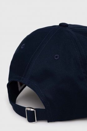 Tommy Jeans șapcă de baseball din bumbac culoarea bleumarin, cu imprimeu, AW0AW15959