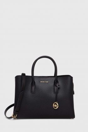 MICHAEL Michael Kors poseta de piele culoarea negru