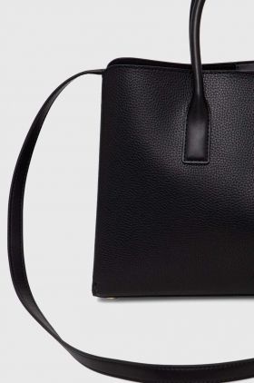 MICHAEL Michael Kors poseta de piele culoarea negru