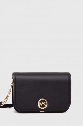 MICHAEL Michael Kors poseta de piele culoarea negru