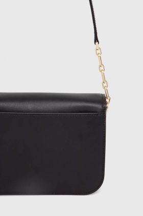 MICHAEL Michael Kors poseta de piele culoarea negru